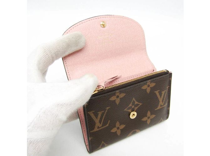 Monedero Rosalie Monogram Louis Vuitton Castaño - vista 3