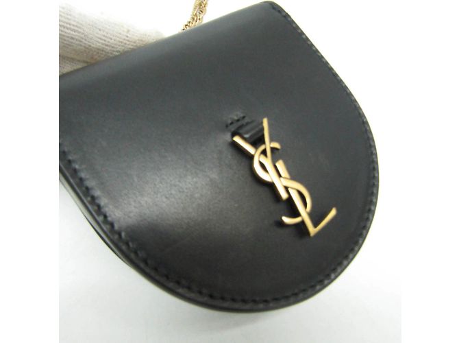 Portafoglio a catena con logo Cassandra di Saint Laurent - vista 5