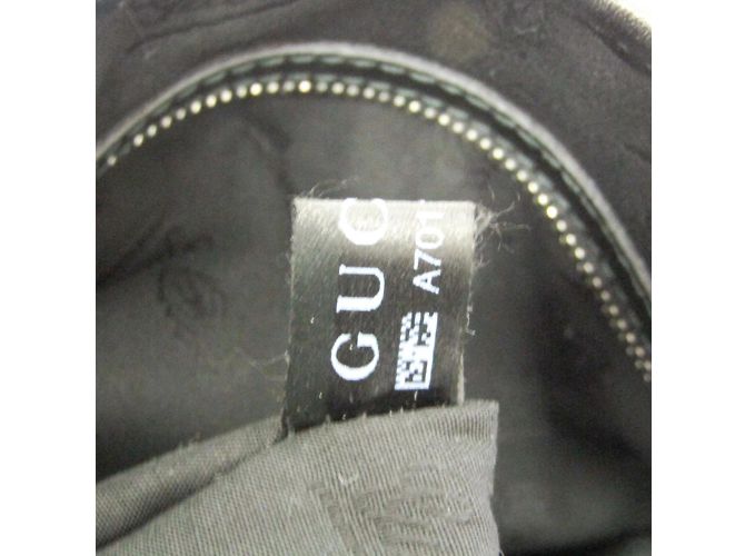 Damentasche aus Canvas Gucci GG Twins 232957 Schwarz Beige - Ansicht 12