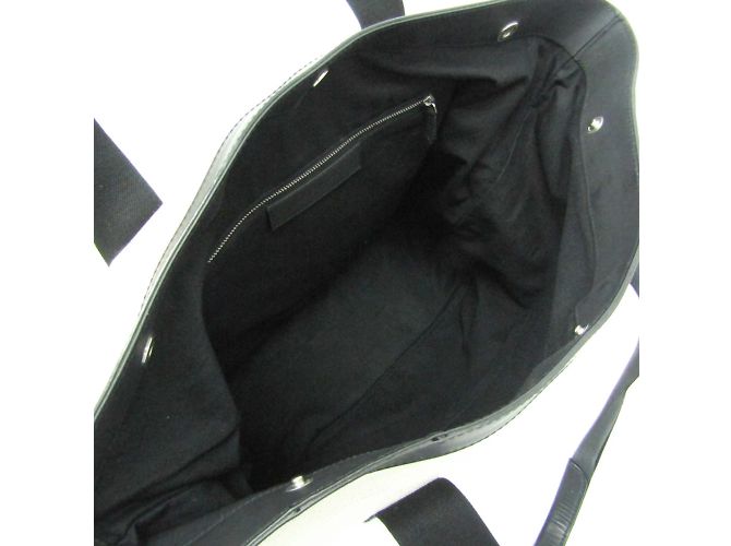 Balenciaga Tote Blu Navy 374767 Nero Bianco sporco - vista 3