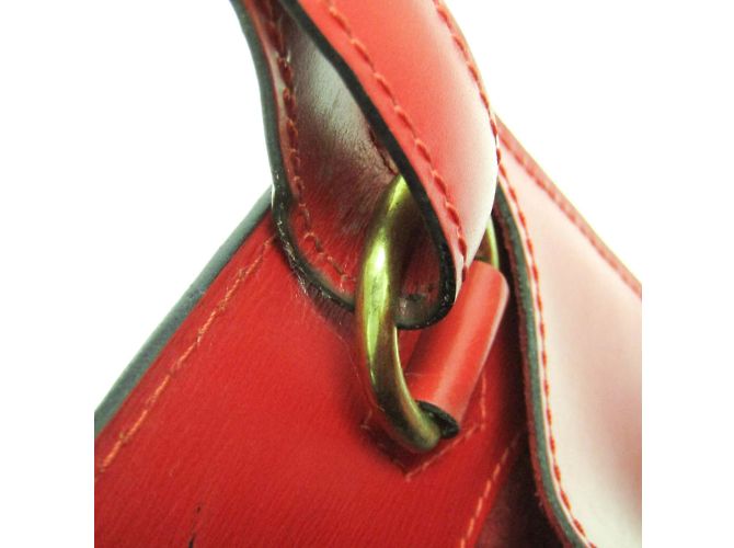 Borsa a Spalla Louis Vuitton Epi Cluny M52257 Rosso - vista 14