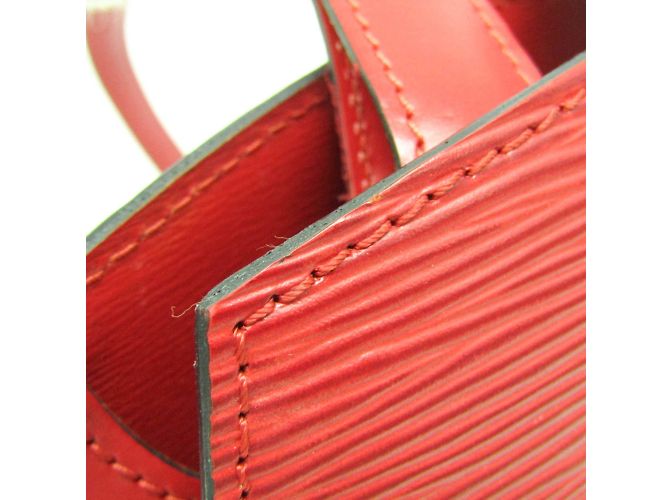 Borsa a Spalla Louis Vuitton Epi Cluny M52257 Rosso - vista 8