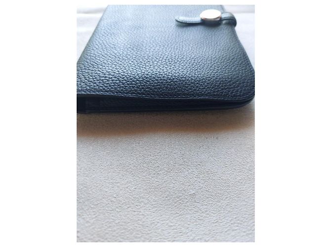 Dogon Cartera Hermès de cuero negro - vista 11
