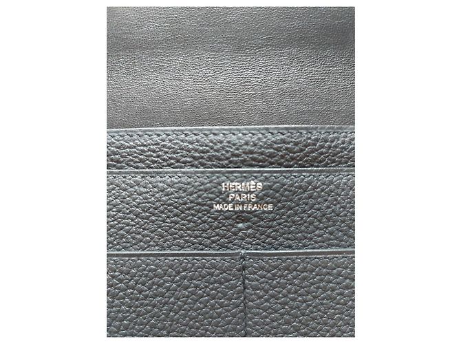 Dogon Cartera Hermès de cuero negro - vista 4