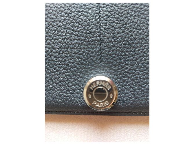 Dogon Cartera Hermès de cuero negro - vista 5