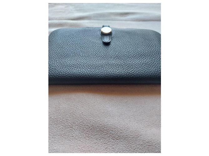 Dogon Cartera Hermès de cuero negro - vista 9
