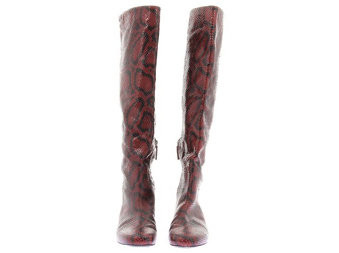 Botas LONGCHAMP T.EU 40.5 Cuero Roja - vista 5