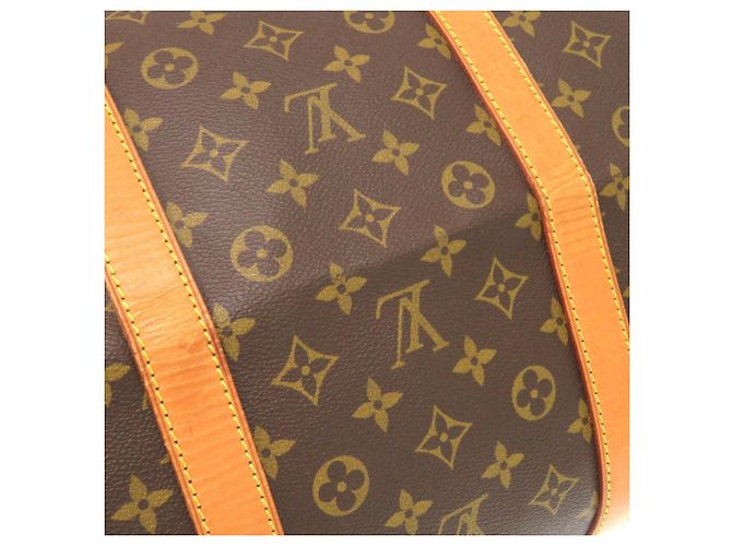 Borsa Boston Monogram Keepall 60 Louis Vuitton Marrone Monogramma - vista 10