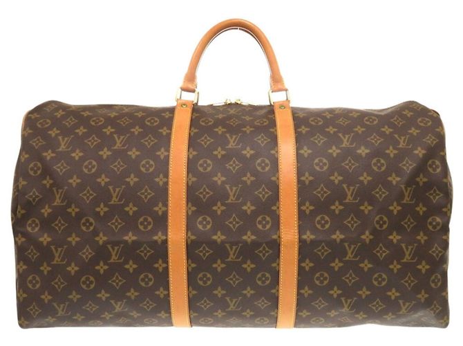 Borsa Boston Monogram Keepall 60 Louis Vuitton Marrone Monogramma - vista 2