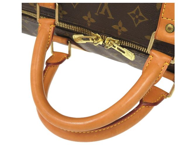 Borsa Boston Monogram Keepall 60 Louis Vuitton Marrone Monogramma - vista 6