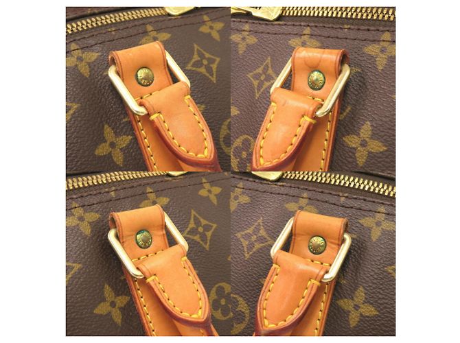 Borsa Boston Monogram Keepall 60 Louis Vuitton Marrone Monogramma - vista 7