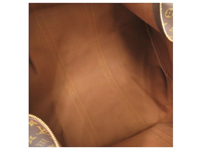 Borsa Boston Monogram Keepall 60 Louis Vuitton Marrone Monogramma - vista 8