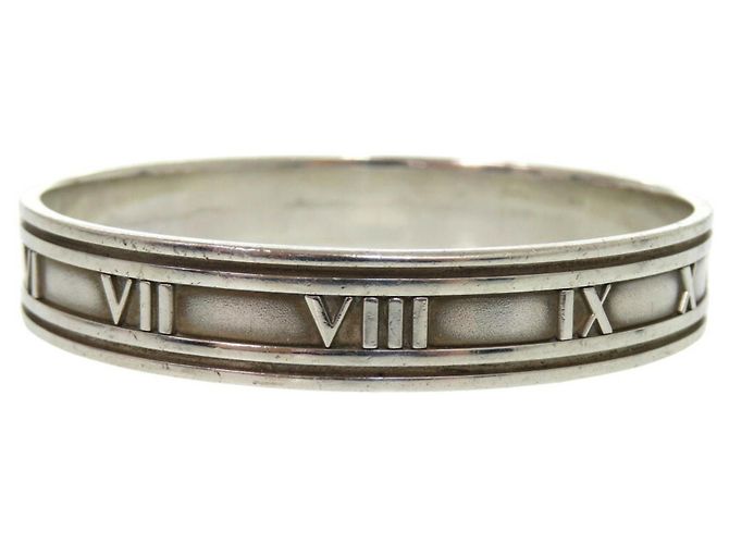 Tiffany & Co Bracciale bangle Tiffany Atlas Argento - vista 4