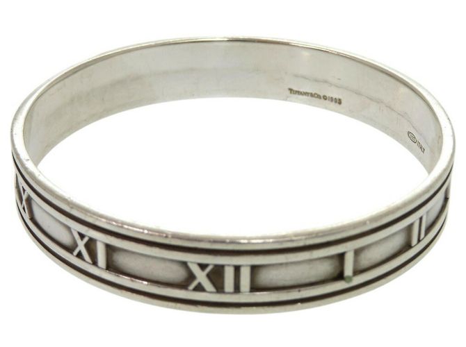 Tiffany & Co Bracciale bangle Tiffany Atlas Argento - vista 8