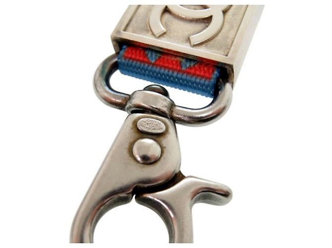 Cinturino in nylon CC Coco Mark Sport Line di Chanel Argento Multicolore - vista 7