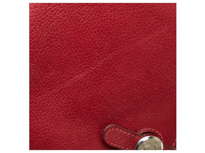 Hermès Hermes Dogon GM Lang Wallet aus rotem Leder - Ansicht 4