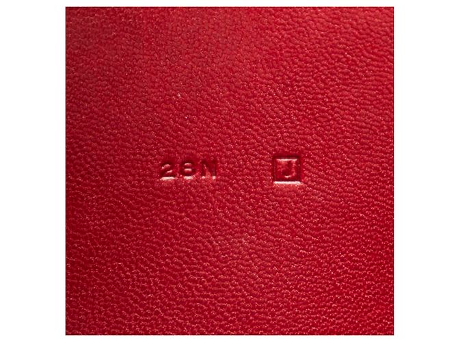 Hermès Hermes Dogon GM Lang Wallet aus rotem Leder - Ansicht 9