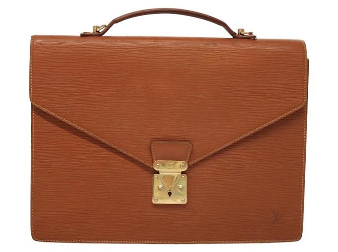 LOUIS VUITTON Epi Porta Documenti Bandoliera Zipangu Oro M54468 Auth bs23752 - vista 13