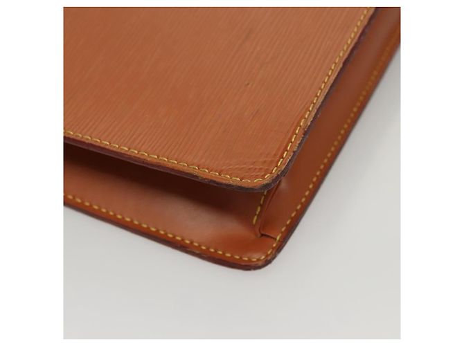 LOUIS VUITTON Epi Porta Documenti Bandoliera Zipangu Oro M54468 Auth bs23752 - vista 14