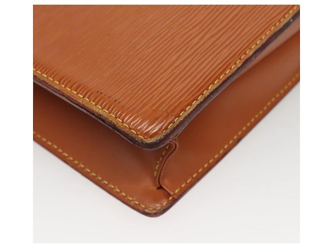 LOUIS VUITTON Epi Porta Documenti Bandoliera Zipangu Oro M54468 Auth bs23752 - vista 16