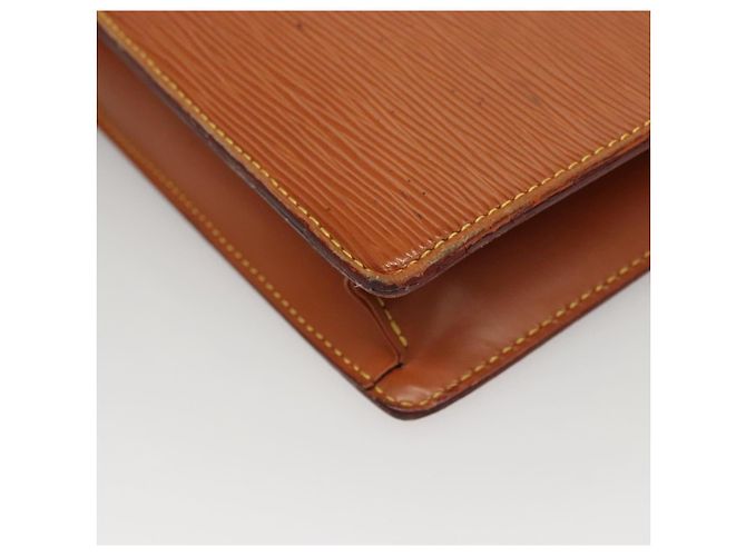 LOUIS VUITTON Epi Porta Documenti Bandoliera Zipangu Oro M54468 Auth bs23752 - vista 17