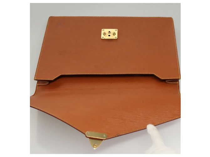 LOUIS VUITTON Epi Porta Documenti Bandoliera Zipangu Oro M54468 Auth bs23752 - vista 19
