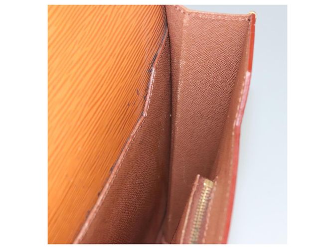 LOUIS VUITTON Epi Porta Documenti Bandoliera Zipangu Oro M54468 Auth bs23752 - vista 21