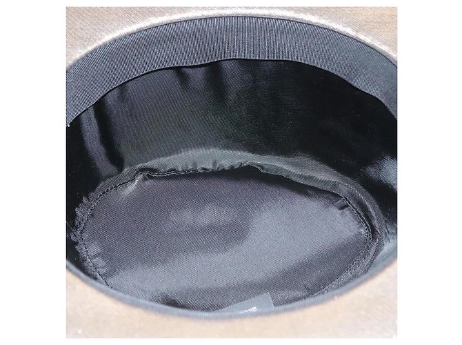 Chapéu SAINT LAURENT em lona tom de ouro Auth bs24106 - vista 10