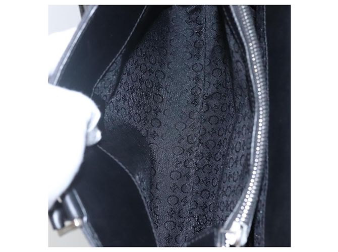 Céline Borsa a mano in tela Macadam Celine C nera Auth sw213 Nero - vista 10
