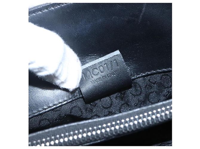 Céline Borsa a mano in tela Macadam Celine C nera Auth sw213 Nero - vista 12