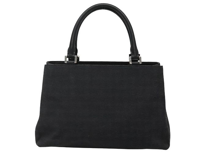 Céline Borsa a mano in tela Macadam Celine C nera Auth sw213 Nero - vista 13