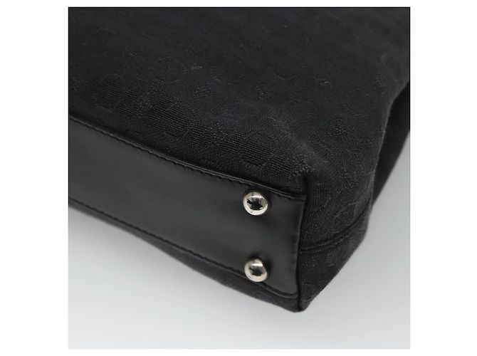 Céline Borsa a mano in tela Macadam Celine C nera Auth sw213 Nero - vista 15