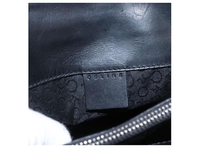 Céline Borsa a mano in tela Macadam Celine C nera Auth sw213 Nero - vista 18