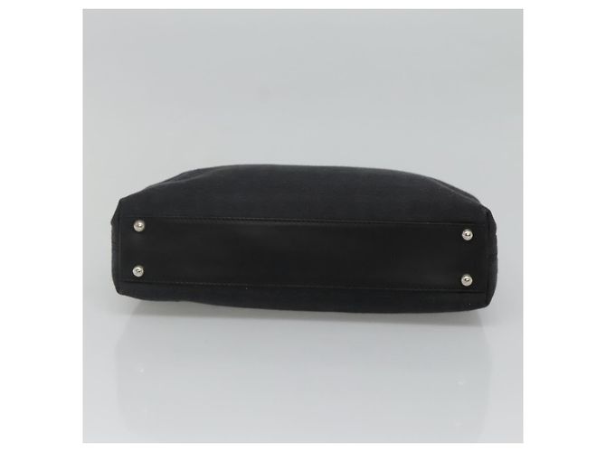 Céline Borsa a mano in tela Macadam Celine C nera Auth sw213 Nero - vista 5