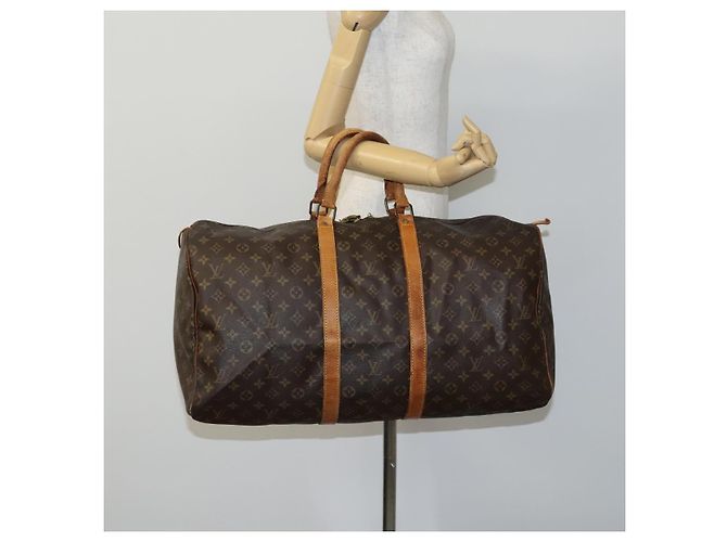 LOUIS VUITTON Monogram Keepall 55 Borsa Boston M41424 LV Auth MY147 Monogramma - vista 21
