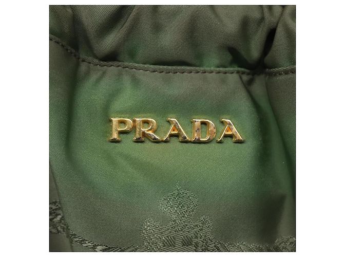 Borsa a Spalla PRADA in Nylon Khaki Auth bs23949 Cachi - vista 10