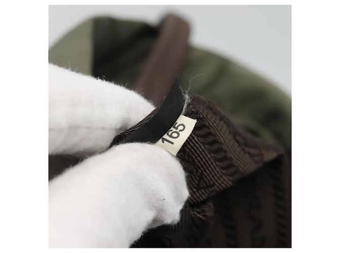 Borsa a Spalla PRADA in Nylon Khaki Auth bs23949 Cachi - vista 12