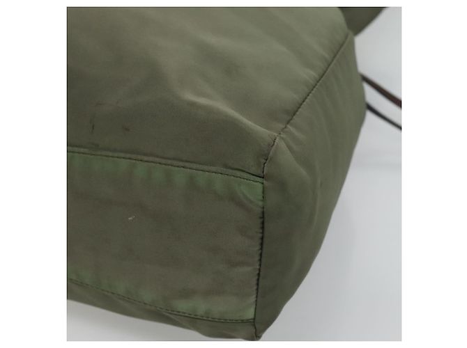 Borsa a Spalla PRADA in Nylon Khaki Auth bs23949 Cachi - vista 15