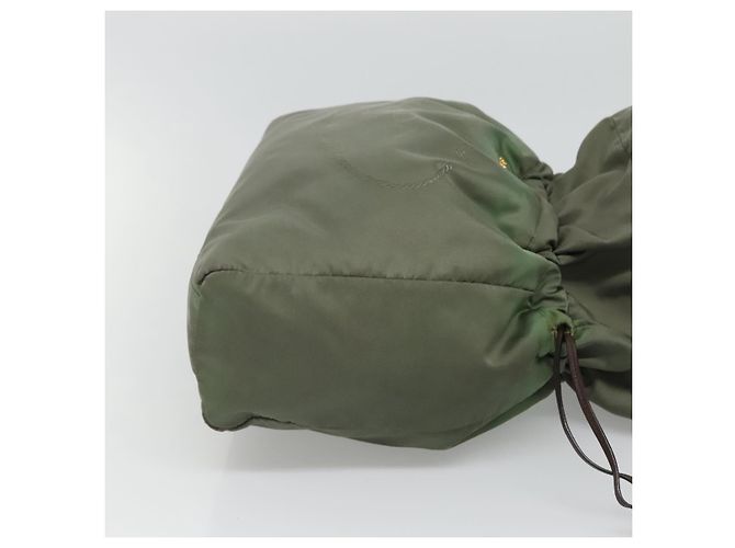 Borsa a Spalla PRADA in Nylon Khaki Auth bs23949 Cachi - vista 4