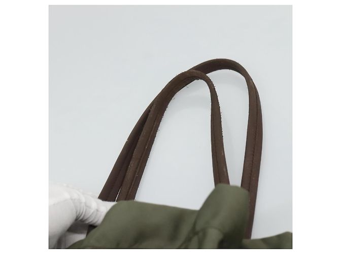 Borsa a Spalla PRADA in Nylon Khaki Auth bs23949 Cachi - vista 8