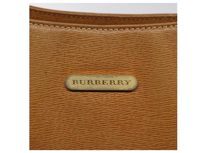 Borsa a Spalla in Pelle Marrone Oro Burberry Auth ti2942 D'oro - vista 10