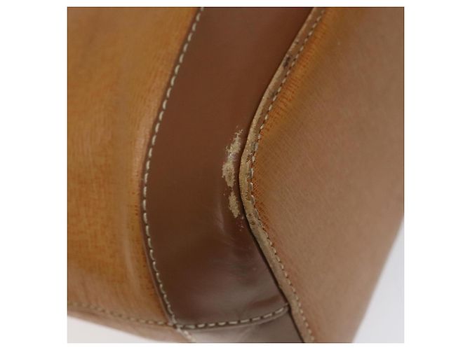 Borsa a Spalla in Pelle Marrone Oro Burberry Auth ti2942 D'oro - vista 14