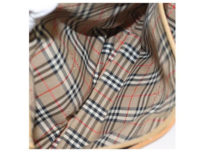 Borsa a Spalla in Pelle Marrone Oro Burberry Auth ti2942 D'oro - vista 19