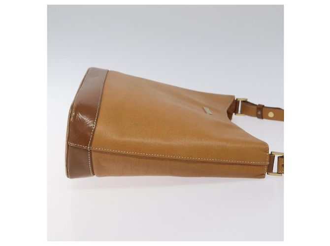 Borsa a Spalla in Pelle Marrone Oro Burberry Auth ti2942 D'oro - vista 3