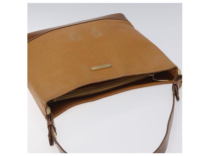 Borsa a Spalla in Pelle Marrone Oro Burberry Auth ti2942 D'oro - vista 6