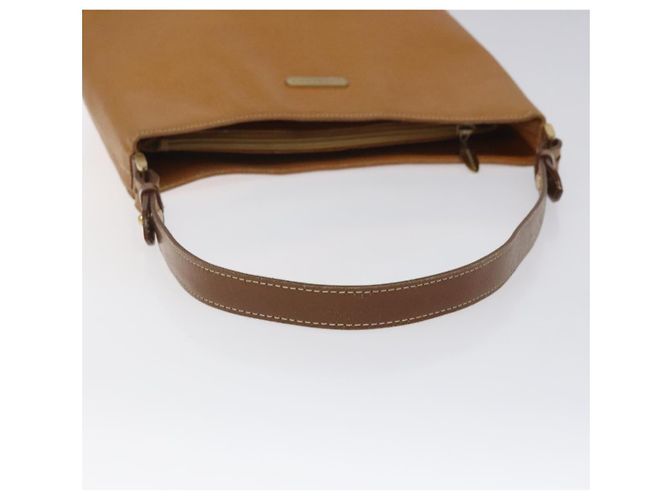 Borsa a Spalla in Pelle Marrone Oro Burberry Auth ti2942 D'oro - vista 7