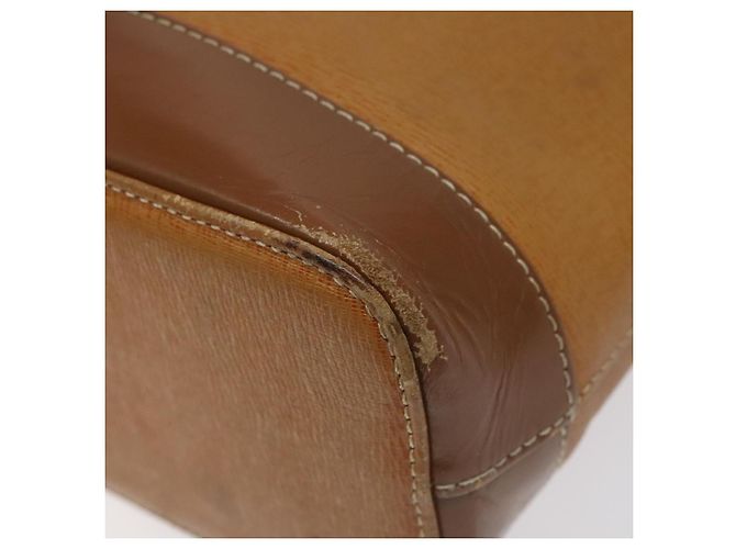 Borsa a Spalla in Pelle Marrone Oro Burberry Auth ti2942 D'oro - vista 9