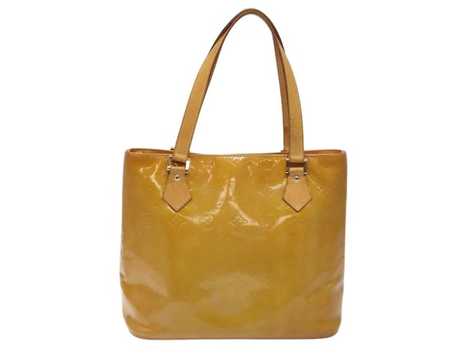 LOUIS VUITTON Borsa a Mano Houston Monogram Vernis Beige M91004 LV Auth hk2356 - vista 13