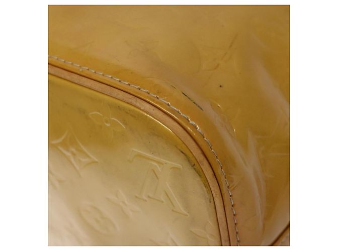 LOUIS VUITTON Borsa a Mano Houston Monogram Vernis Beige M91004 LV Auth hk2356 - vista 17