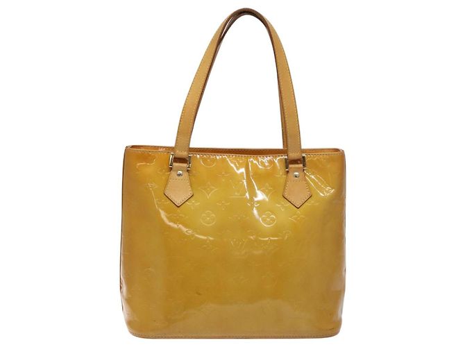 LOUIS VUITTON Borsa a Mano Houston Monogram Vernis Beige M91004 LV Auth hk2356 - vista 2